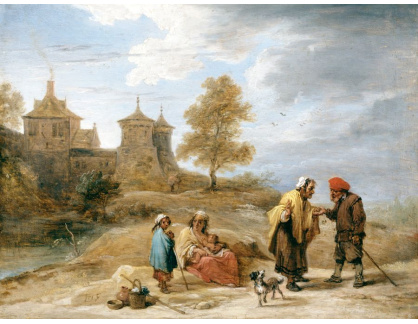 SO XIV-132 David Teniers - Cikánská rodina v krajině