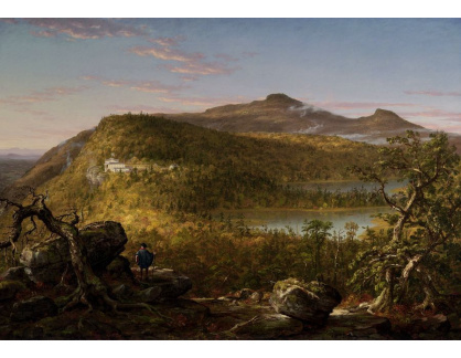 SO XIV-150 Thomas Cole - Pohled na dvě jezera a horský dům