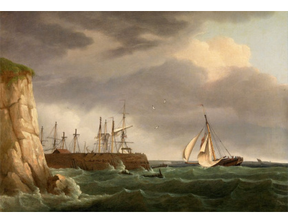 SO XIV-195 Thomas Whitcombe - Loď vplouvající do přístavu