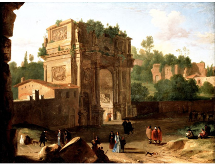 SO XIV-218 Herman van Swanevelt - Konstantinův oblouk v Římě