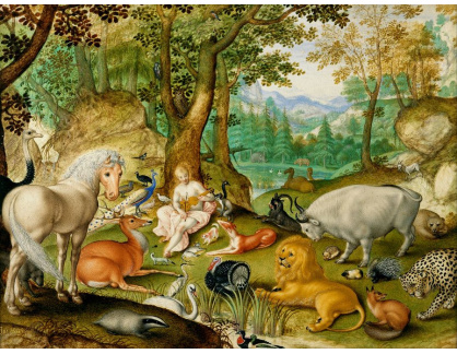 SO XIV-333 Jacob Hoefnagel - Orpheus a okouzlená zvířata