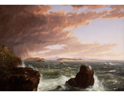 SO XIV-403 Thomas Cole - Výhled na zátoku po bouřce