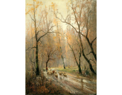 XV-22 Adolf Kaufmann - Stádo ovcí na cestě domů