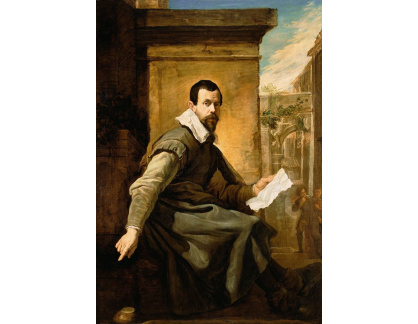 XV-403 Domenico Fetti - Portrét muže s notami