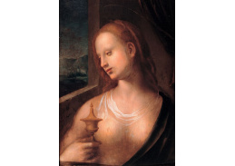 XV-404 Domenico Puligo - Magdaléna se sklenici mastí