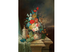 XV-435 Eduard Wuger - Zátiší s květinami a ovocem