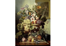 XV-468 Eelke Jelles Eelkema - Zátiší s květinami a ovocem