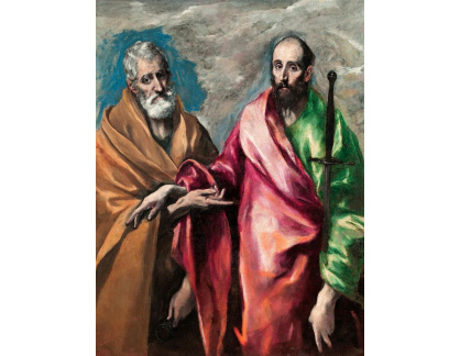 XV-478 El Greco - Svatý Petr a a svatý Pavel