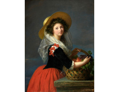 XV-484 Elisabeth Vigee-Lebrun - Portrét Marie Gabrielle de Gramont, vévodkyně Caderousse