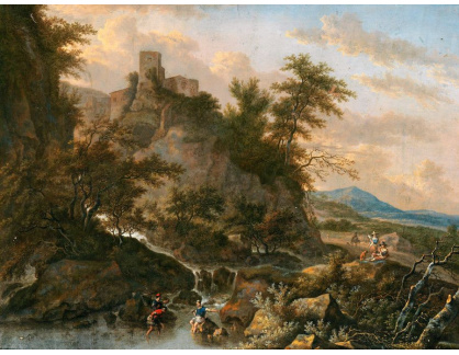 SO XVI-35 Adriaen Verboom - Horská krajina s hradem