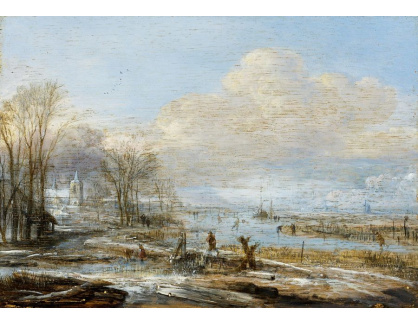 SO XVI-38 Aert van der Neer - Zimní krajina s bruslaři