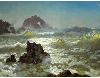 SO XVI-55 Albert Bierstadt - Seal rock v Kalifornii