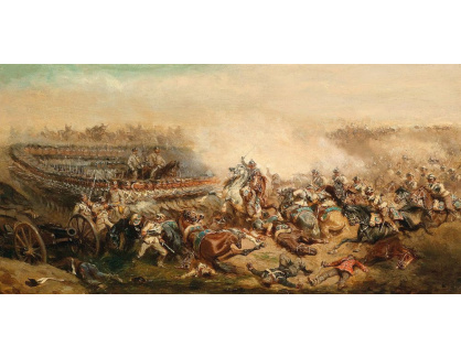 SO XVI-87 Alexander von Bensa - Bitva mezi pruskými kyrysníky a rakouskou pěchotou