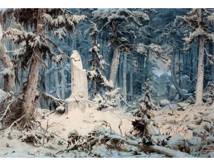 SO XVI-151 Andreas Achenbach - Les v zimě