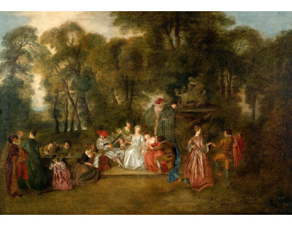 SO XVI-192 Antoine Watteau - Slavnost