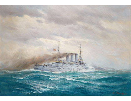 SO XVI-282 August von Ramberg  - Loď Ferdinand Max na volném moři