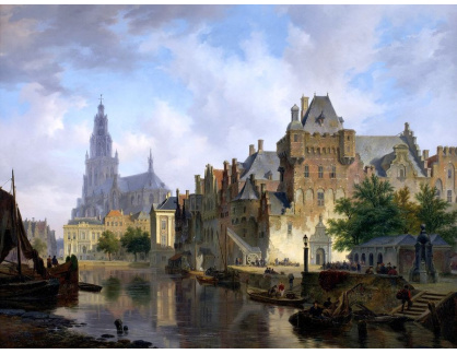 SO XVI-297 Bartholomeus Johannes van Hove - Panorama města