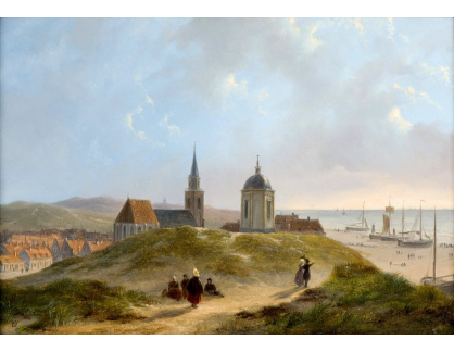 SO XVI-298 Bartholomeus Johannes van Hove - Pohled na Scheveningen