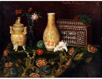 SO XVI-335 Camilla Friedländer - Zátiší s asijskou vázou