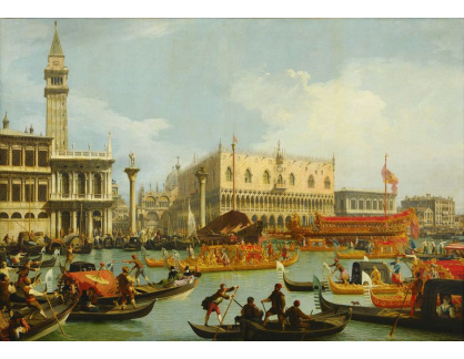 SO XVI-342 Canaletto - Bucintoro u mola před Palazzo Ducale v Benátkách
