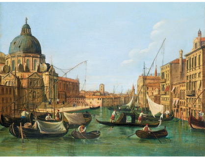 SO XVI-343 Canaletto - Grand Canal a Santa Maria della Salute v Benátkách