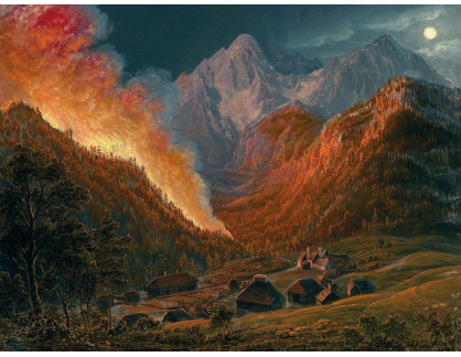 SO XVI-356 Carl Friedrich Moritz Müller - Lesní požár