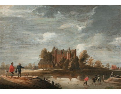 SO XVI-447 David Teniers - Kostel v Belgii
