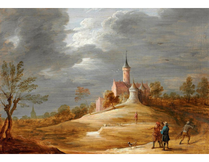 SO XVI-448 David Teniers - Krajina s hradem a postavami