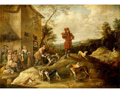 SO XVI-452 David Teniers - Odpočinek lovců