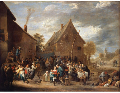 SO XVI-458 David Teniers - Selská svatba