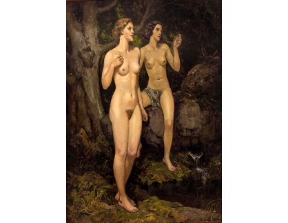 SO XVII-9 Ernst Luebermann - Dvě nahé ženy u lesního pramene