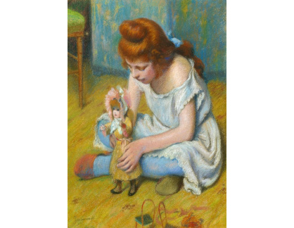 SO XVII-39 Federico Zandomeneghi - Dívka hrající si s panenkou