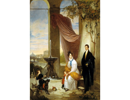 SO XVII-55 Ferdinando Cavalleri - Charles Izard Manigault a jeho rodina v Římě