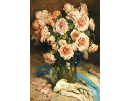 SO XVII-56 Fernand Toussaint - Růže ve skleněné váze