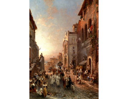 SO XVII-144 Franz Richard Unterberger - Průvod v Neapoli