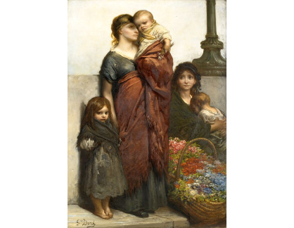 SO XVII-353 Gustave Doré - Prodejci květin v Londýně