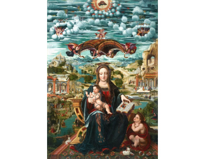 KO II-143 Joan de Burgunya - Panna Marie a dítětem s Janem Křtitelem