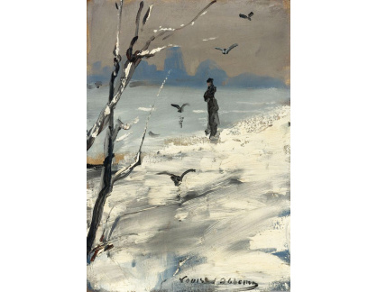 KO II-338 Louise Abbéma - Sarah Bernhardt na procházce v zimě