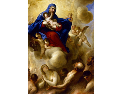 KO II-344 Luca Giodarno - Madonna a dítě s dušemi v očistci
