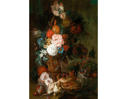 KO II-379 Maria Gertrud Metz - Zátiší s květinami a ovocem