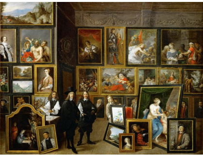 KO III-74 David Teniers - Arcivévoda Leopold Vilém a umělec v arcivévodské obrazové galerii v Bruselu
