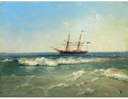 KO III-182 Ivan Konstantinovič Ajvazovskij - Loď u pobřeží