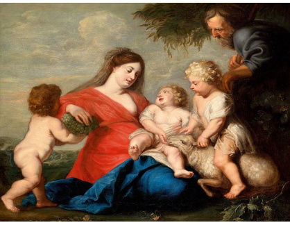 KO III-334 Peter Paul Rubens - Svatá rodina s Janem Křtitelem