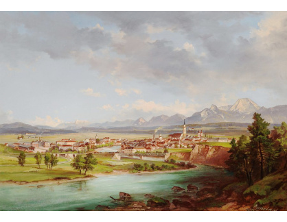 KO IV-19 Jakob Canciani - Pohled na Villach ze západu