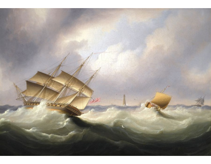 KO IV-25 James Edward Buttersworth - Fregata u vypnutého majáku