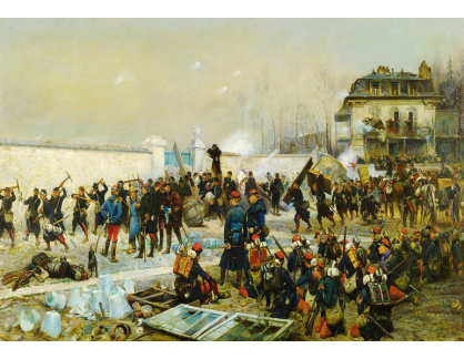 KO IV-119 Edouard Detaille - Fragment z panorama bitvy u Champigny v prosinci 1870