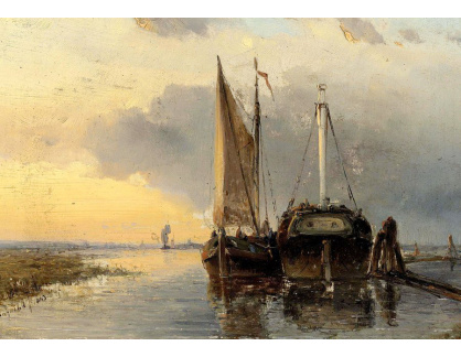 KO IV-152 Johan Barthold Jongkind - Přístav na holandské řece