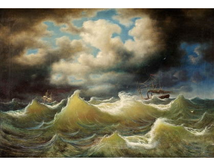 KO IV-162 Johan Knutson - Parník na rozbouřeném moři