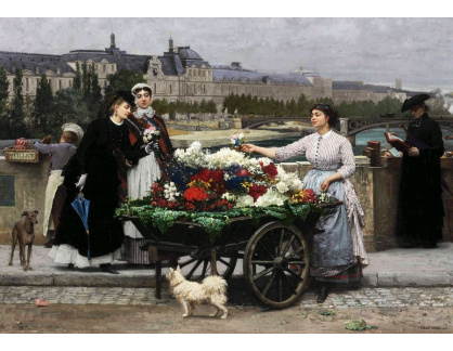 KO IV-408 Marie-Francois Firmin-Girard - Prodejce květin na Pont Royal