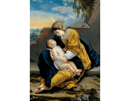 KO V-99 Orazio Gentileschi - Madonna a dítě v krajině